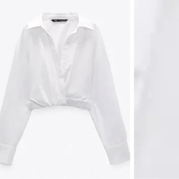 Zara Tops - Zara White Crop Top